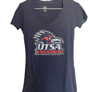 UTSA Roadrunners Women’s V-Neck T-Shirt Navy Rivalry Threads Size S